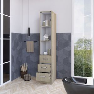 Mueble de Baño Nova Bertolini Color Rovere y Blanco