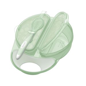 Plato y Cuchara Set Viajero Travel Fresh VerdeCl - Dr Brown's