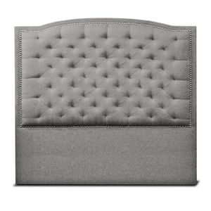 Cabecero Espaldar Capitoneado Gris Cama de 160 cm