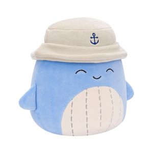 Peluche 19Cm Samir Ballena Azul Con Gorro - Squishmallows