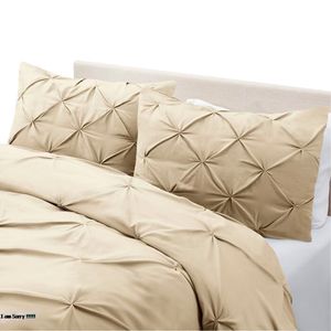 Duvet Pinch + Plumon + Fundas +  Cojin Cuadrado Beige