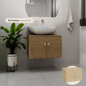 Mueble de baño en MDP sin lavamanos 60cm Rovere