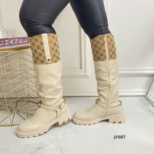 Calzado Incanta shoes Bota caña alta Beige Apliques Detalles Suela Zf887