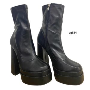 Botin negro plataforma 5cm tacon 15cm