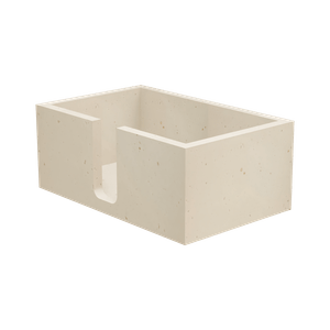 Toallero Tonga Blanco  26x10 REFLEKTA
