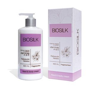 Biosilk Crema de Manos y Cuerpo Fragancia Floral 400ml