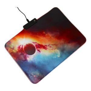 Mouse Pad Con Iluminacion RGB Y Superficie Suave