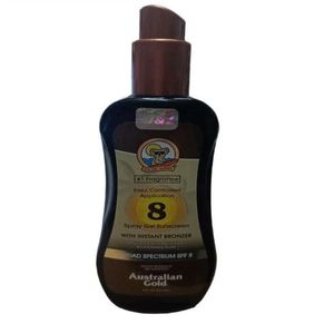 SPRAY GEL SUNSCREEN WITH INSTANT BRONZER SFP8