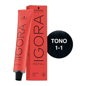 Tinte Igora Royal 1-1 Negro Ceniza