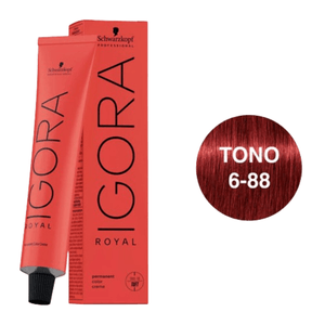 Tinte Igora Royal 6-88 Rubio Oscuro Rojo Intenso