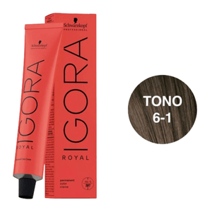 Tinte Igora Royal 6-1 Rubio Oscuro Ceniza