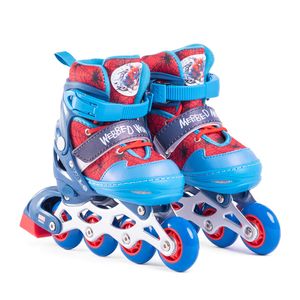 Patines En Linea Chasis De Aluminio 4Ruedas Talla 31-34 - Spiderman