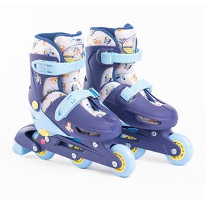 Patines Infantiles 2 En 1 3Ruedas Talla 27-30 Celeste - Bluey