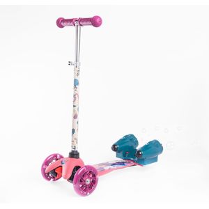 Patineta Scooter Lanza Burbujas 3Ruedas Rosada - Frozen