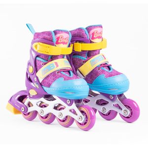 Patines En Linea Chasis De Aluminio 4Ruedas Talla 31-34 - Barbie