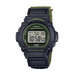 Reloj Casio de Goma para Hombre W-219HB-3AVDF