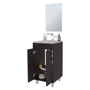 Set Mueble de Baño Brandy + Espejo Bolonia 84X45X45 RTA Wengue ZF