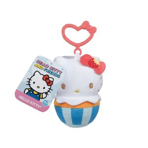 Peluche Hello Kitty Llavero 10 Cm Hello Kitty Blanco Azul