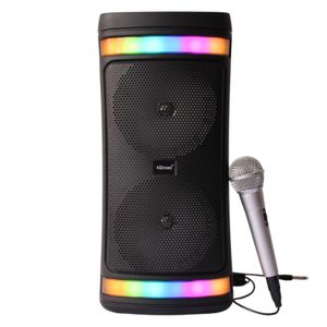 Parlante Con Sonido Claro Luces Led Y Microfono