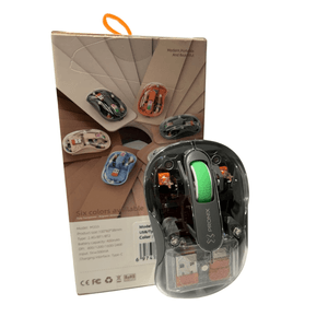 Mouse Transparente Pronix con Base Negra