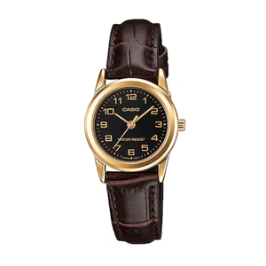 Reloj Casio LTP-V001GL-1B En Cuero Para Mujer