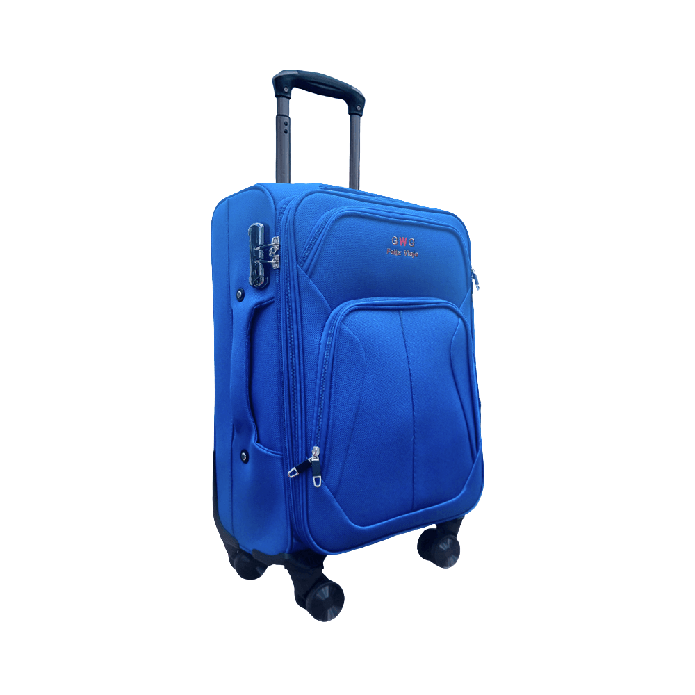 Maleta De Viaje 26 Pulg Expandible Grande Bin M023 Azul Claro - Dekosas